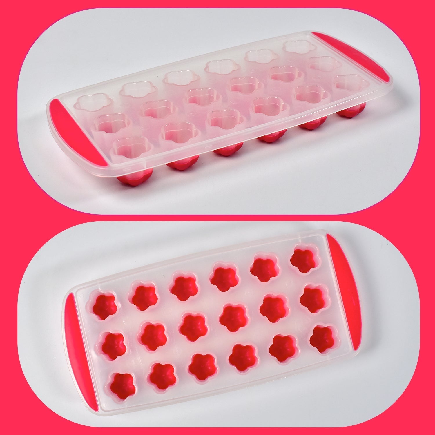 7165 Ice Mould Flower Shape 18 Cavity Mould ice Tray Sphere ice Flower Mould Small ice Flower Tray Mini ice Cube Tray 7165 Ice Mould Flower Shape 18 Cavity Mould ice Tray Sphere ice Flower Mould Small ice Flower Tray Mini ice Cube Tray